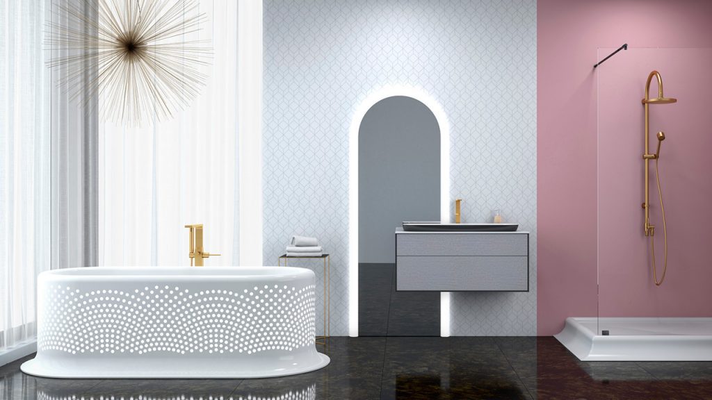 Baño: Aplicación de Solid Surface - Kerrock by VINK Plastics Spain